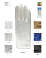 Gants satin - bleu