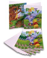 6 cartes d'invitation Winnie