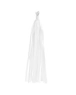 6 tassels blanc