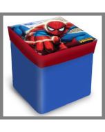 Pouf de rangement carré - Spiderman