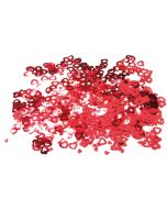 Sachet 15 g confettis cœur rouge
