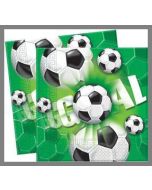 Serviettes Football Green - x20