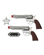 Set 2 pistolets cowboy - 21 cm x 10 cm