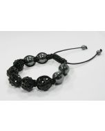 Bracelet Shamballa noir