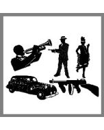 décor silhouette gangster