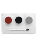 Kit maquillage 3 couleurs - rouge noir gris