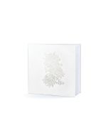 Livre d'or motif pivoines blanc 20.5 cm x 20.5 cm