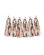 guirlande de tassels rose gold