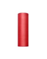 Rouleau de tulle rouge - 15 cm x 9 m