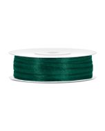 Ruban satin 3 mm - vert bouteille