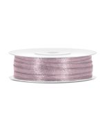 Ruban satin 3 mm - vieux rose foncé