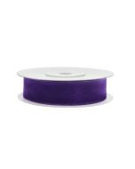 ruban 12 mm  en organza violet