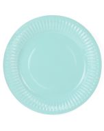 x6 Assiettes Turquoise