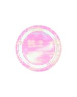 Assiettes rose iridescent x6