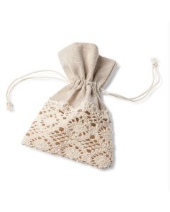 Pochons Lin et Macrame x5