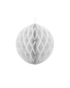 Boule chinoise alvéolée blanche - 30