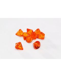 Bijoux diamants transparents - orange
