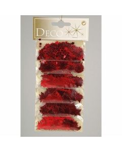 Confettis multiformes de Noël - Rouge