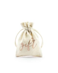 x10 Sachet en tissu pour cadeaux invité