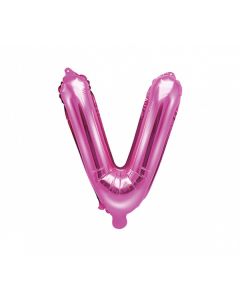 Ballon rose lettre V - 36 cm