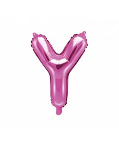 Ballon rose lettre Y - 36 cm