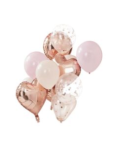 Pack de ballons rose gold 