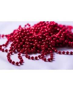 La guirlande de perles rouge de 2.60m