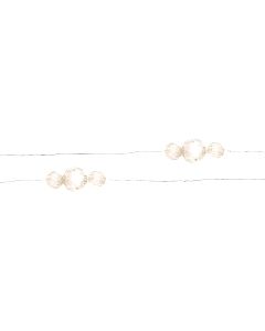 Guirlande Elégante ornée de perles - Blanc