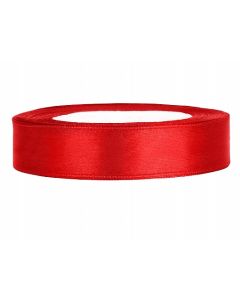 Ruban satin 12 mm - rouge