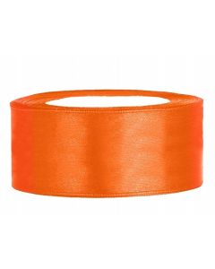 Ruban satin 25 mm - orange