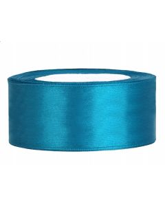 Ruban satin 25 mm - turquoise