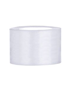 Ruban satin 50 mm - blanc