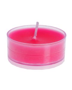 Lot de 4 bougies ronde de coloris fuchsia à prix jamais vu !