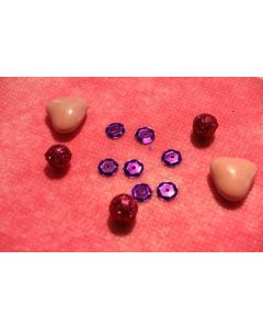 Confettis de table diamant violet