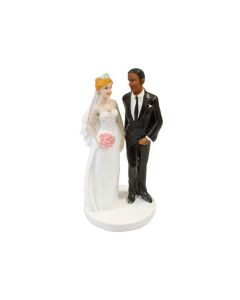 Figurine mariage marié mate de peau