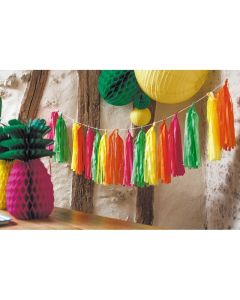 Guirlande tassel quadricolore