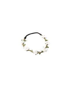 Headband fleurs blanches 