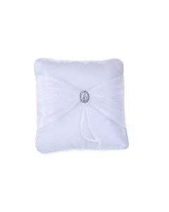 Coussin alliance organza broche