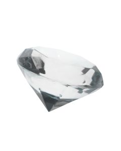 Lot 4 gros diamants transparents 3,5 cm