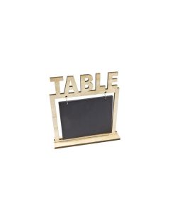 Marque table ardoise et bois