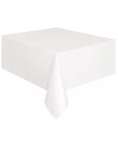 Nappe blanche en plastique