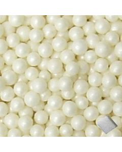 Dragées perles nacrées - blanc - 100gr