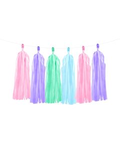 guirlande de tassels multicolore