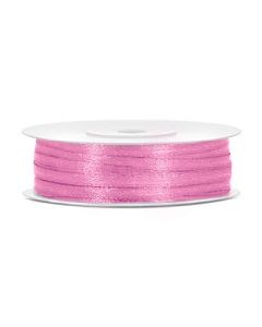 Ruban satin 3 mm - rose