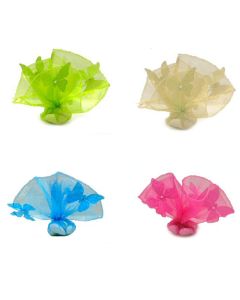 Tulle organza papillons