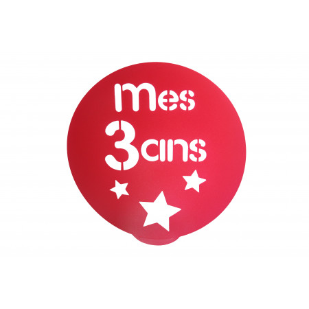 3 Pochoirs Pour Gateau 1 2 Et 3 Ans