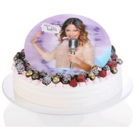 Disque Gateau Plastique Effet 3d Violetta Disque Gateau Plastique Effet 3d Violetta