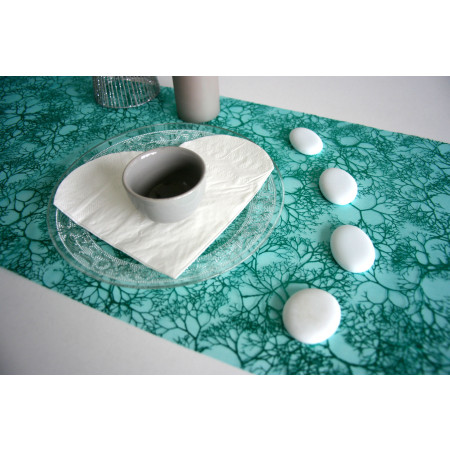 Chemin De Table Vert Emeraude A Motifs