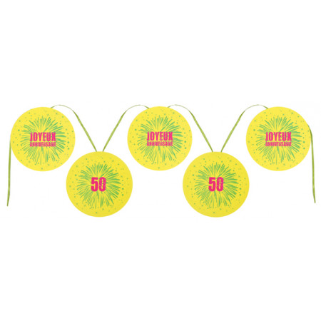 Banderole Joyeux Anniversaire Jaune 50 Ans Deco Anniversaire Collection Panneau Banderole Joyeux Anniversaire Jaune 50 Ans Deco Anniversaire Collection Panneau