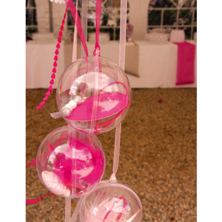 50 Boules Transparentes Pvc 10 Cm